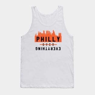 Philly over Everything - White/Orange Tank Top